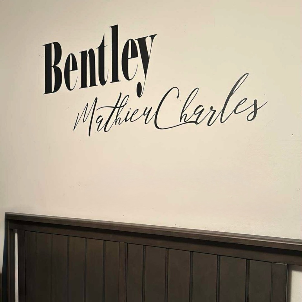Vinyl Wall Name Sign